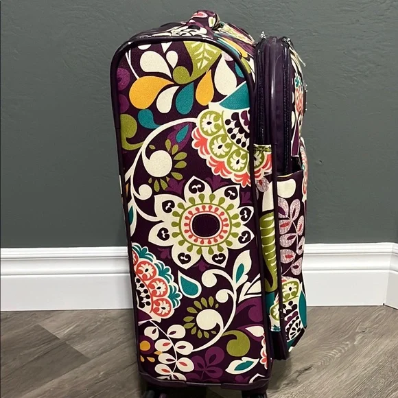 Vera Bradley Purple Floral Travel Bag - Picture 4 of 7
